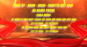 Tuyên truyền 81 năm ngày thành lập Quân đội nhân dân (22/12/1944 - 22/12/2025), 36 năm ngày hội Quốc phòng toàn dân (22/12/1989 - 22/12/2025)