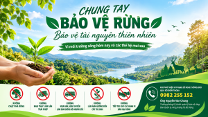 CHUNG TAY BẢO VỆ RỪNG, NGĂN CHẶN CÁC HÀNH VI XÂM HẠI TÀI NGUYÊN RỪNG