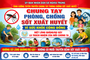 Sốt xuất huyết có thể diễn biến nhanh và nguy hiểm. Phòng bệnh hiệu quả nhất bắt đầu từ chính mỗi gia đình và cộng đồng.