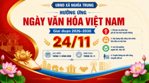 HƯỞNG ỨNG NGÀY VĂN HÓA VIỆT NAM 24/11