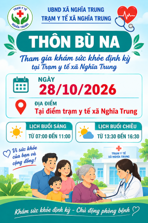 Khám sức khỏe định kỳ tại thôn Bù Na