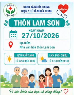 Khám sức khỏe tại thôn Lam Sơn