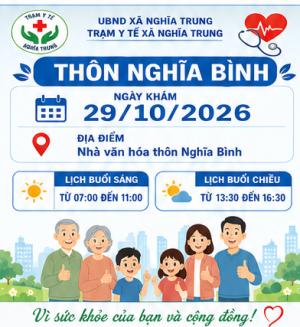 Khám sức khỏe tại thôn Nghĩa Bình