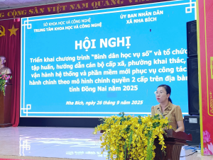 Tập huấn chương trình “Bình dân học vụ số” và khai thác, vận hành hệ thống, phần mềm  mới phục vụ công tác hành chính tại xã Nha Bích