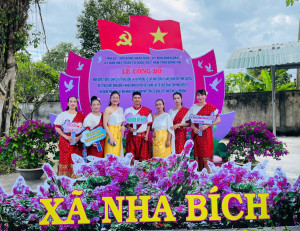 Lễ công bố Nghị quyết sap nhập xã Nha Bích