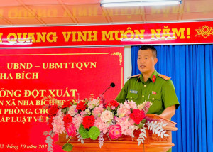 Tuyên truyền công tác phòng, chống ma tuý trên địa bàn xã Nha Bích