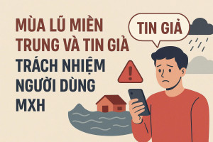 Mùa bão lũ Miền Trung và trách nhiệm của người dùng mạng xã hội