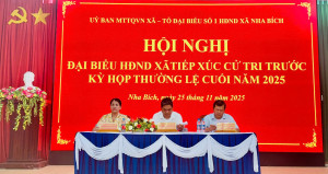 Tổ đại biểu số 1 HĐND xã tiếp xúc cử tri trước kỳ họp thường lệ cuối năm 2025