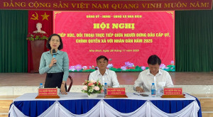 Xã Nha Bích tổ chức Hội nghị đối thoại giữa người đứng đầu cấp ủy, chính quyền với Nhân dân năm 2025