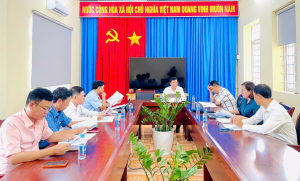 Họp thống nhất số lượng, cơ cấu thành phần Uỷ ban bầu cử đại biểu HĐND xã Nha Bích