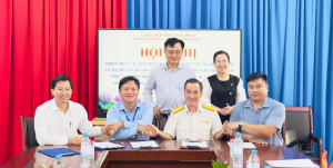 Xã Nha Bích ký kết Quy chế phối hợp giải quyết thủ tục hành chính.