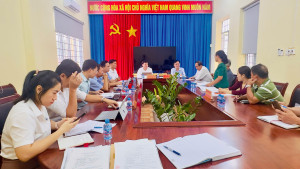 Xã Nha Bích họp giải quyết nội dung kiến nghị của người dân về chợ Minh Lập