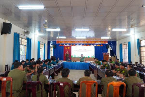 Xã Nha Bích tổng kết công tác phối hợp Công an - Quân sự...