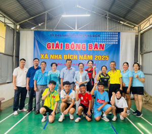 Nha Bích tổ chức giải bóng bàn năm 2025
