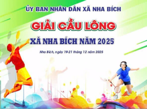 Xã Nha Bích tổ chức Giải Cầu lông năm 2025