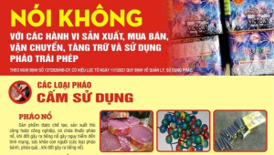 “Tuyên truyền phòng, chống tội phạm sản xuất, buôn bán, vận chuyển, chế tạo, tàng trữ và sử dụng pháo nổ, pháo hoa nổ”