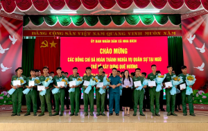 XÃ NHA BÍCH ĐÓN 36 QUÂN NHÂN XUẤT NGŨ TRỞ VỀ ĐỊA PHƯƠNG