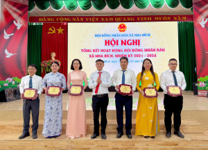 Xã Nha Bích tổ chức Hội nghị tổng kết hoạt động HĐND nhiệm...