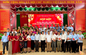 UBND xã Nha Bích họp mặt đầu Xuân Bính Ngọ 2026