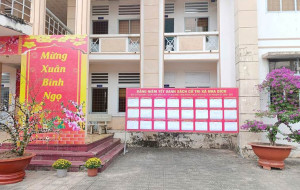20 khu vực bỏ phiếu trên địa bàn xã thực hiện niêm yết danh sách cử tri