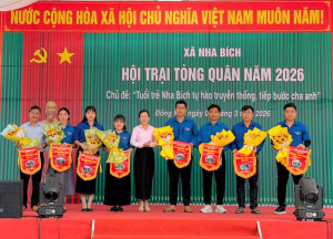 Khai mạc hội trại tòng quân xã Nha Bích lần thứ I, năm 2026