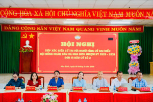 Hội nghị tiếp xúc giữa cử tri với người ứng cử đại biểu HĐND xã Nha Bích nhiệm kỳ 2026 – 2031, thuộc đơn vị bầu cử số 2