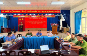 UBND xã Nha Bích tiếp và làm việc với Đoàn kiểm tra công tác thi hành án hình sự tại cộng đồng