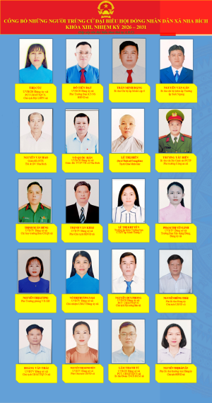 Xã Nha Bích công bố kết quả bầu cử Đại biểu HĐND xã khóa XII, nhiệm kỳ 2026 - 2031