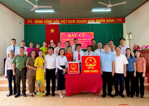 Đoàn kiểm tra công tác triển khai Bầu cử Đại biểu Quốc hội khóa XVI kiểm tra công tác chuẩn bị bầu cử tại xã Nha Bích