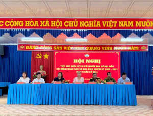 Hội nghị tiếp xúc cử tri vận động bầu cử Đại biểu HĐND xã Nha Bích nhiệm kỳ 2026 – 2032 tại Đơn vị bầu cử số 4