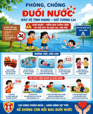 Tăng cường phòng, chống đuối nước trẻ em trong dịp hè năm 2026