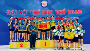 Đoàn vận động viên Bóng bàn xã Nha Bích đạt thành tích cao tại Đại hội Thể dục thể thao thành phố Đồng Nai năm 2026