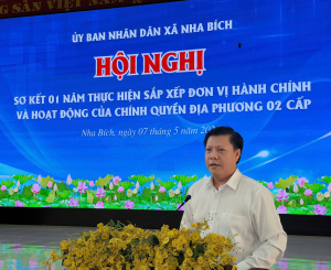 Nha Bích sơ kết 01 năm thực hiện sắp xếp đơn vị hành chính và vận hành chính quyền địa phương 02 cấp