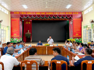 Xã Nha Bích họp triển khai công tác thu thuế sử dụng đất phi nông nghiệp năm 2026 trên địa bàn xã