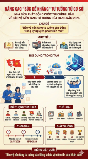 Nâng cao “sức đề kháng” tư tưởng từ cơ sở Nha Bích phát động Cuộc thi chính luận về bảo vệ nền tảng tư tưởng của Đảng năm 2026