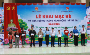 Nha Bích khai mạc hè và phát động tháng hành động vì trẻ em năm 2026