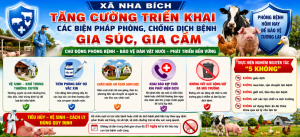 Tăng cường triển khai các biện pháp phòng, chống dịch bệnh gia súc, gia cầm.