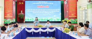 Đoàn đại biểu Quốc hội thành phố Đồng Nai khảo sát tại xã Nha Bích.