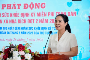 Xã Nha Bích phát động đợt 2 chương trình khám sức khỏe định kỳ toàn dân
