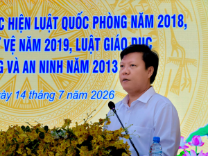 Xã Nha Bích tổng kết thực hiện Luật Quốc phòng năm 2018, Luật Dân quân tự vệ năm 2019 và Luật Giáo dục quốc phòng và an ninh năm 2013