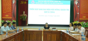 Ban Đại diện Hội đồng quản trị Ngân hàng Chính sách xã hội xã Nha Bích đánh giá kết quả hoạt động 6 tháng đầu năm 2026