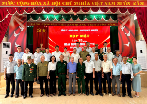 Xã Nha Bích tổ chức họp mặt kỷ niệm 79 năm Ngày Thương binh - Liệt sĩ