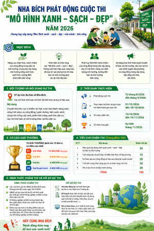 Nha Bích phát động cuộc thi “Mô hình xanh – sạch – đẹp” năm 2026