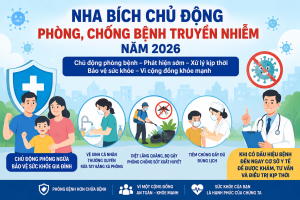 Chủ động phòng, chống bệnh truyền nhiễm trên địa bàn xã Nha Bích năm 2026