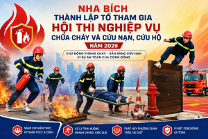 Thành lập tổ tham gia hội thi nghiệp vụ chữa cháy và cứu nạn, cứu hộ xã Nha Bích năm 2026