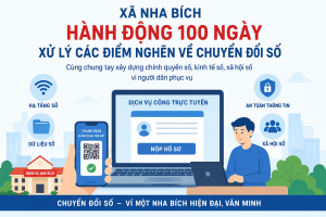 Nha Bích triển khai hành động 100 ngày xử lý các điểm nghẽn về chuyển đổi số