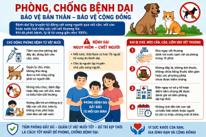 Chủ động phòng, chống bệnh Dại