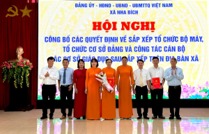NHA BÍCH KIỆN TOÀN TỔ CHỨC ĐẢNG, CÁN BỘ TẠI CÁC TRƯỜNG HỌC SAU SẮP XẾP