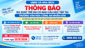 THÔNG TIN RÀ SOÁT TRẺ EM CÓ NHU CẦU HỌC TẬP TẠI TRƯỜNG VĂN...