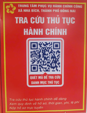 THÔNG BÁO NIÊM YẾT CÔNG KHAI THỦ TỤC HÀNH CHÍNH